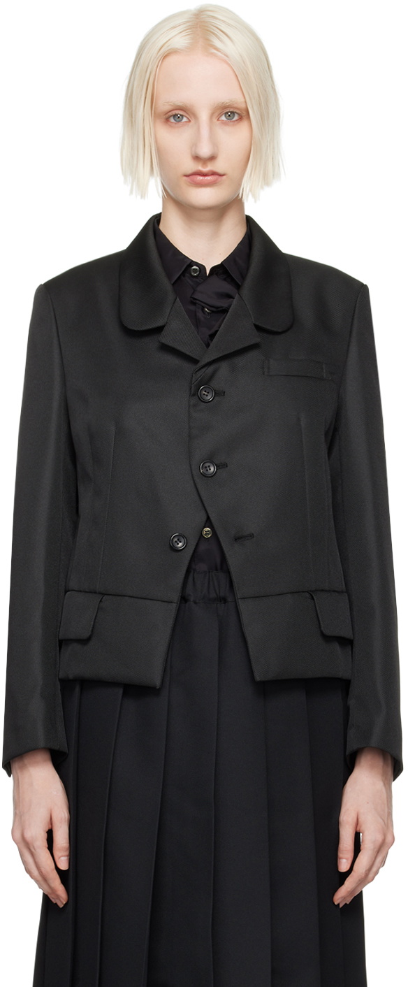 Comme des Garçons Comme des Garçons Black Notched-Lapel Blazer