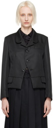 Comme des Garçons Comme des Garçons Black Notched-Lapel Blazer