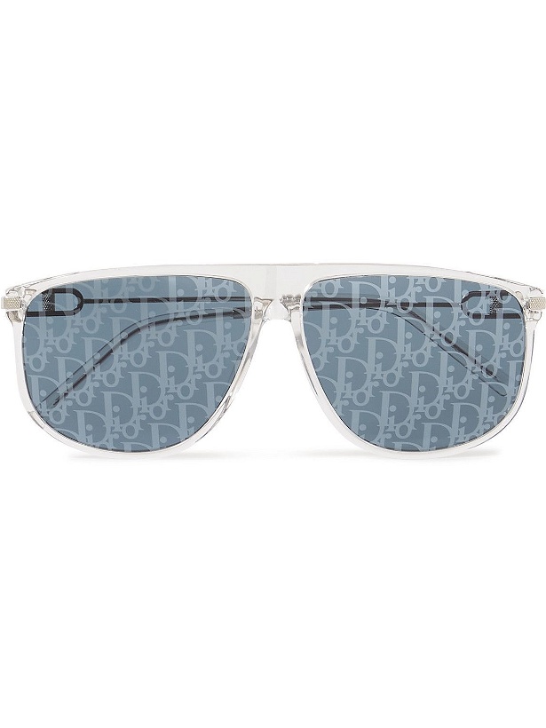 Photo: Dior Eyewear - CD Link S2U D-Frame Acetate and Silver-Tone Mirrored Sunglasses