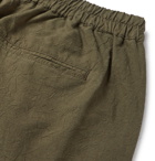 Folk - Crinkled-Cotton Shorts - Green