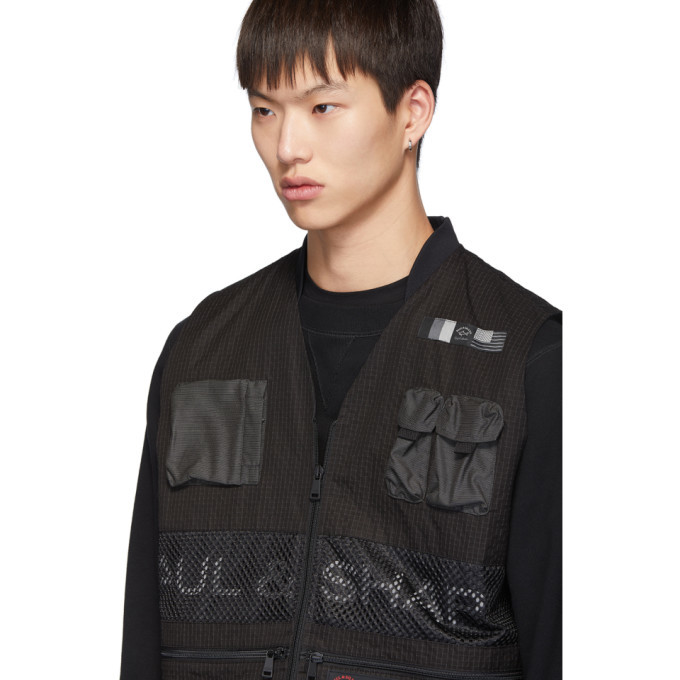 LQQK Studio for Paul and Shark Black Ripstop Military Vest