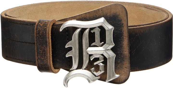 Photo: R13 Brown R13 Logo Buckle Belt