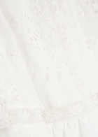 Loveshackfancy Mallow Embroidered Cotton Midi Skirt White