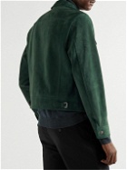 TOM FORD - Suede Blouson Jacket - Green