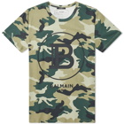 Balmain B Logo Camo Tee