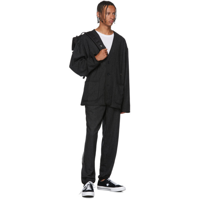 Wonders Black Pinstripe Cardigan