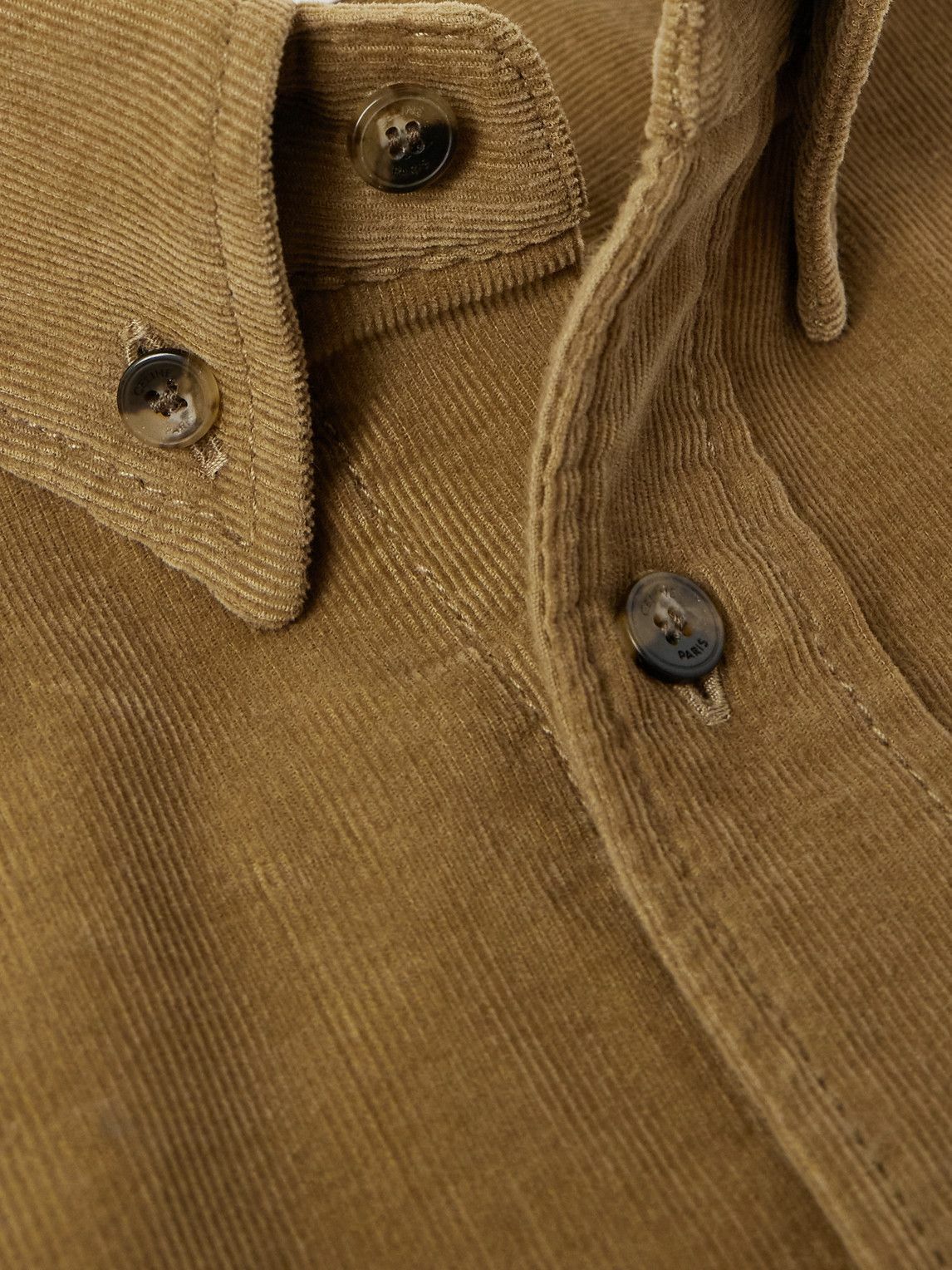 CELINE - Cotton-Corduroy Shirt - Brown