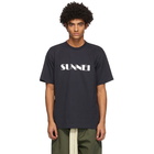 Sunnei Navy Logo T-Shirt