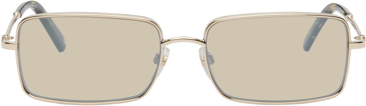 Marc Jacobs Gold Metal Logo Chain Sunglasses