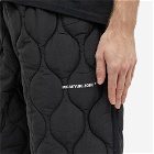 MKI Men's Quilted Liner Track Pant in Black