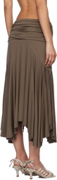 Gimaguas Brown Fortuna Midi Skirt