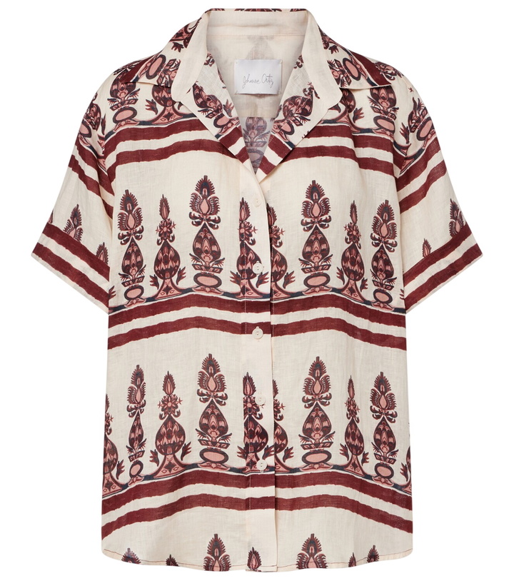 Photo: Johanna Ortiz Printed linen shirt