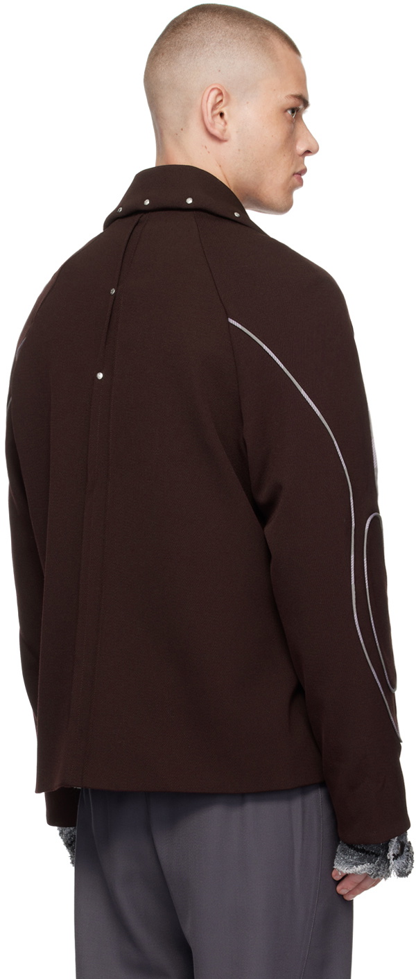 Kiko Kostadinov Burgundy Chalice Jacket Kiko Kostadinov