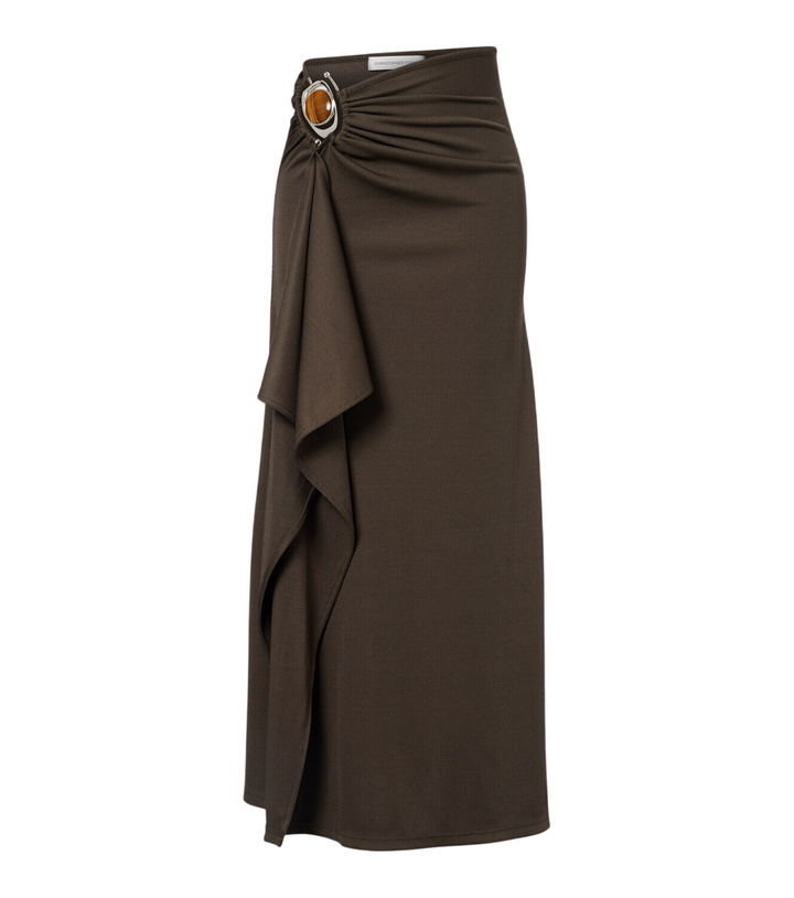 Photo: Christopher Esber Occhio embellished jersey maxi skirt