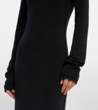 The Row Leoline turtleneck virgin wool maxi dress