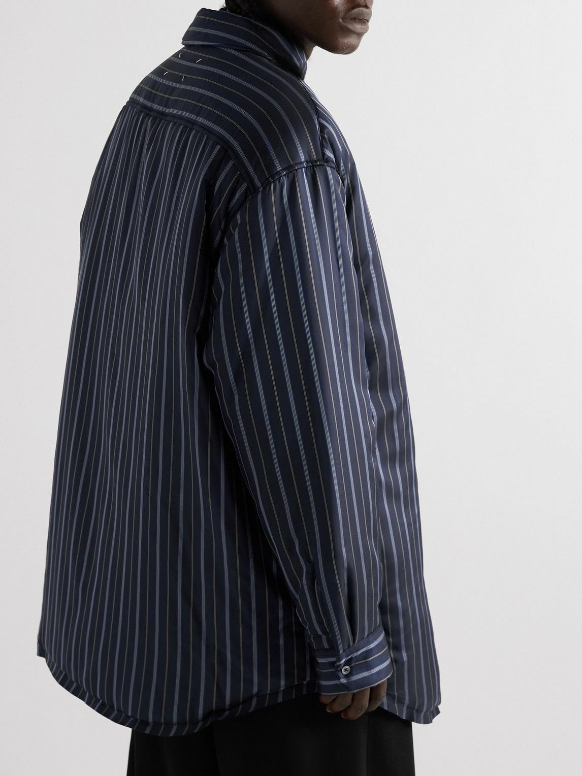 Maison Margiela Men Striped Shirt Jacket