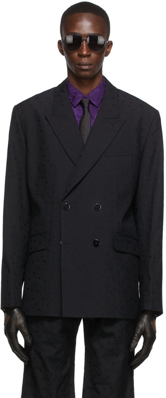 Photo: Ernest W. Baker Black Virgin Wool Blazer