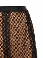GUCCI - Net Logo Slip Midi Skirt