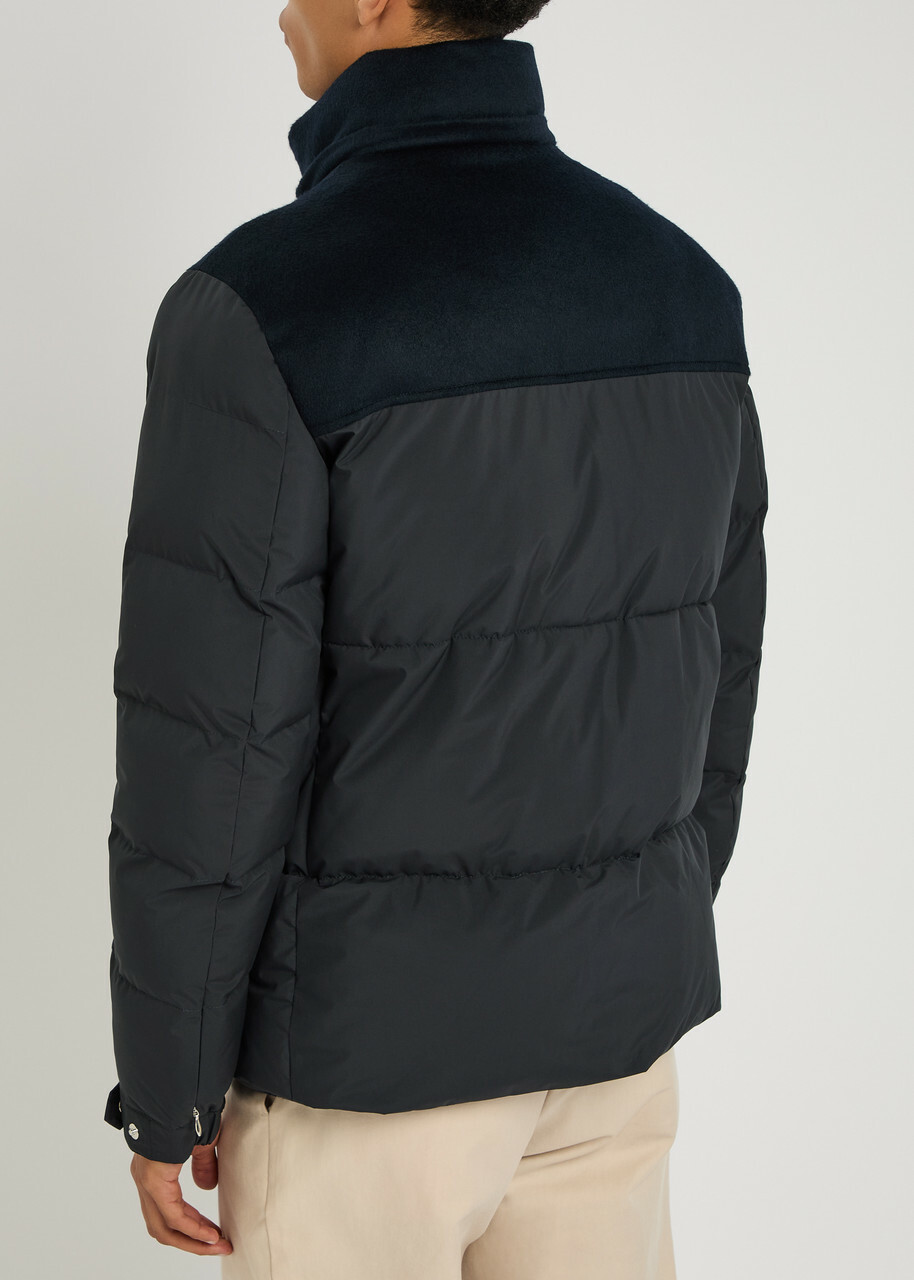 Aurélien Tech Wool-blend and Shell ski Jacket Navy