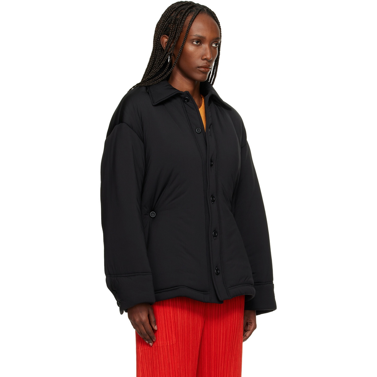ISSEY MIYAKE Black Pumped-T Jacket