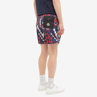 Moncler Men's Navajo Print Swim Short in Red/White/Blue