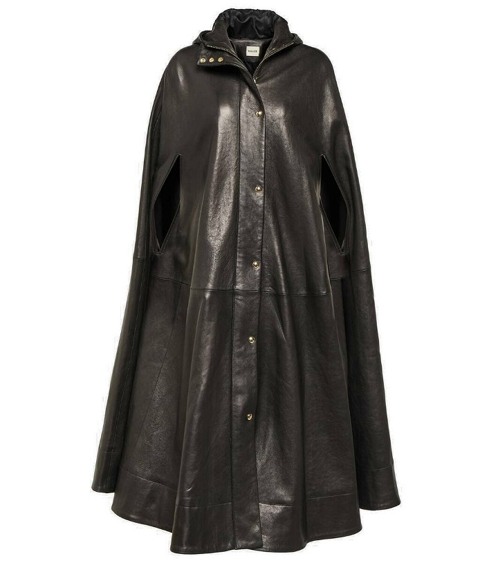 Photo: Khaite Roygen hooded leather cape