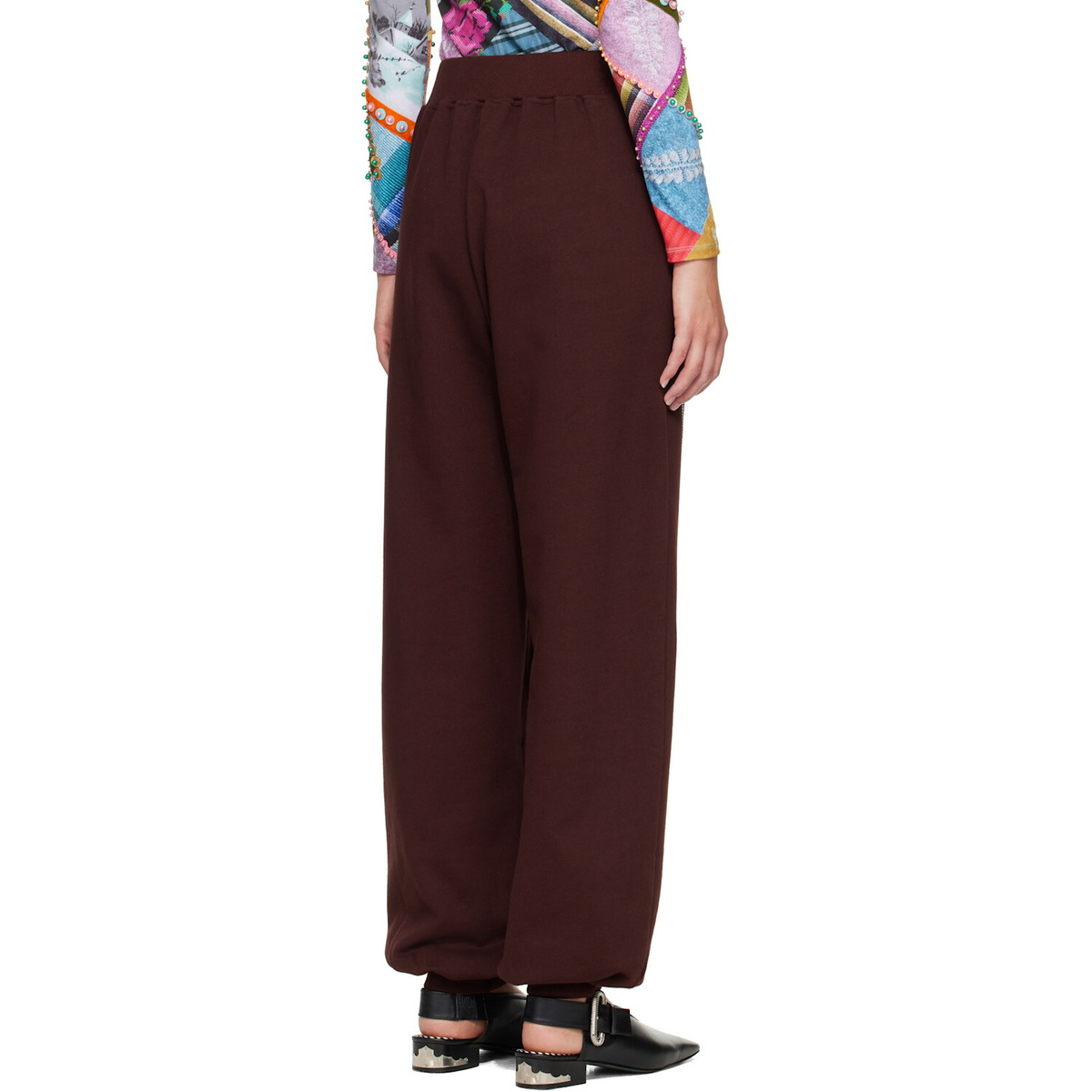 Chopova Lowena Brown Feelings Hope Sweatpants
