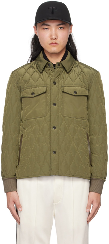 Photo: TOM FORD Green Quilted Jacket