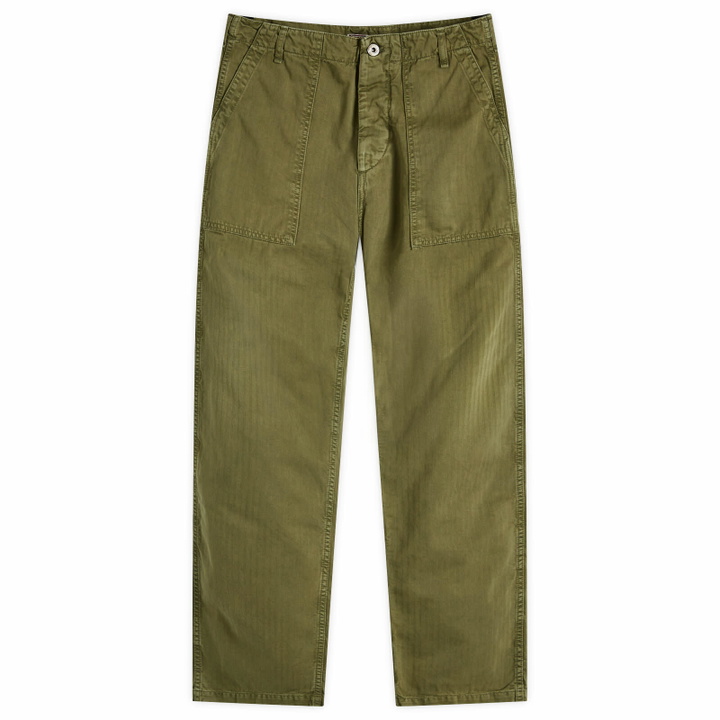 Photo: Dubbleware Men's Herringbone Fatigue Pants in Military