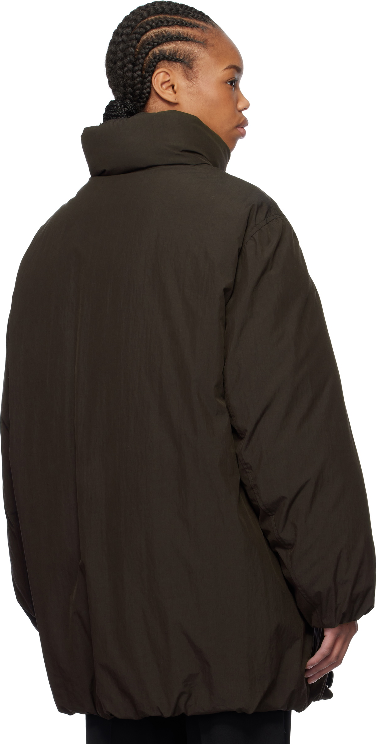 LEMAIRE Brown Long Puffer Down Coat Lemaire