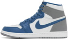 Nike Jordan Blue & White Air Jordan 1 Sneakers