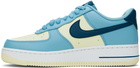 Nike Blue & Off-White Air Force 1 '07 Sneakers