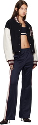 AMBUSH Navy Cropped Stadium Bomber Jacket