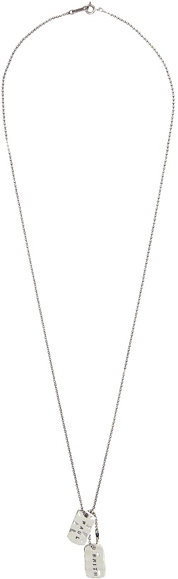 Photo: Paul Smith Silver Double Tag Necklace