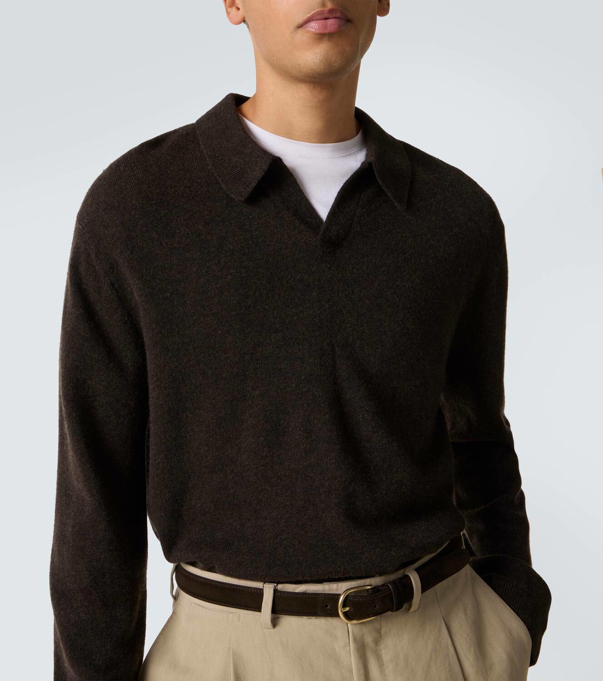 Le Kasha Gibson cashmere polo sweater