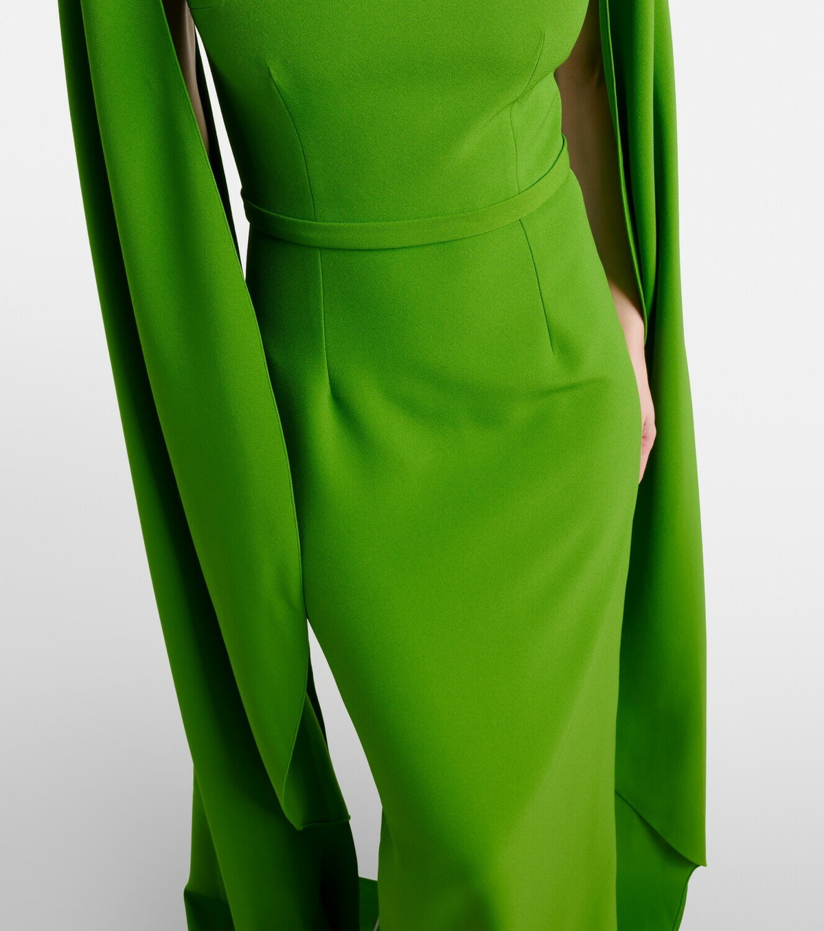 Safiyaa Agata embellished crêpe gown