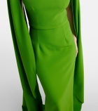 Safiyaa Agata embellished crêpe gown