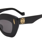 Loewe Eyewear Women's Anagram Sunglasses in Black 