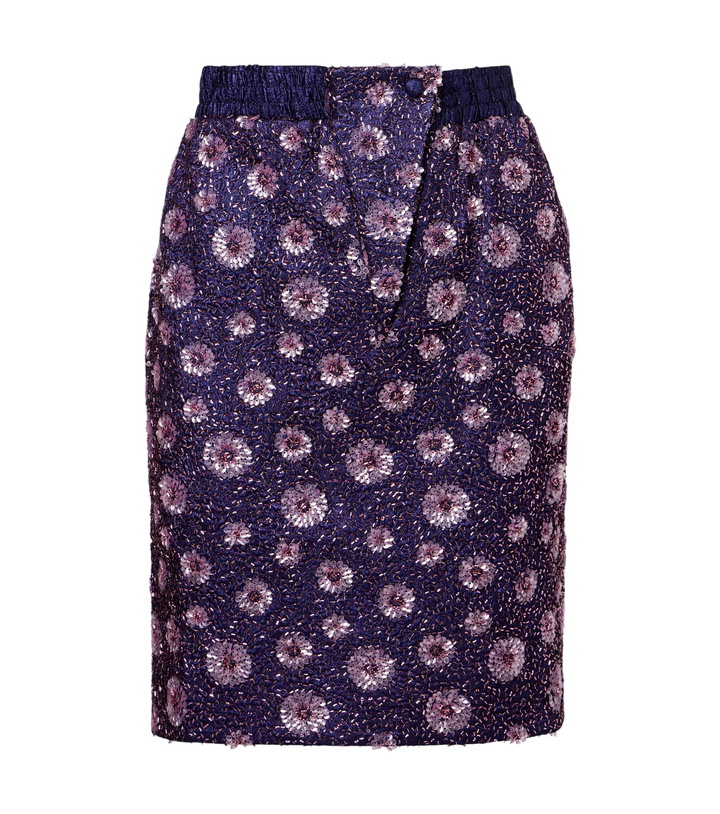 Photo: Jacques Wei Floral sequined pencil skirt