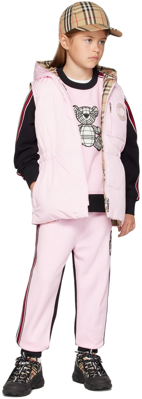 Burberry Kids Pink Thomas Bear Lounge Pants