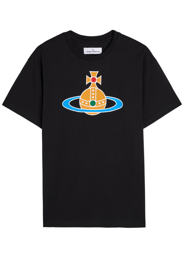 Photo: Vivienne Westwood Orb-print Stretch-cotton T-shirt Black