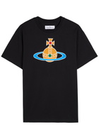Vivienne Westwood Orb-print Stretch-cotton T-shirt Black