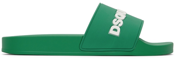 Photo: Dsquared2 Green Logo Slides