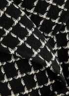Varley Milla Checked Wool-blend Wrap Jacket Black