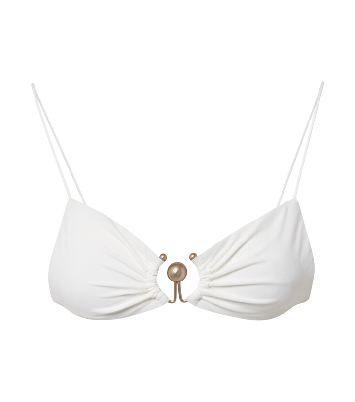 Photo: Christopher Esber Ring-detail ruched bikini top