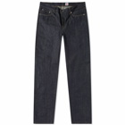 Edwin Men's Regular Tapered Red Selvedge Jean in Blue Unwashed