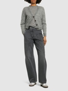 JW ANDERSON - Embroidered Pocket Denim Cargo Jeans