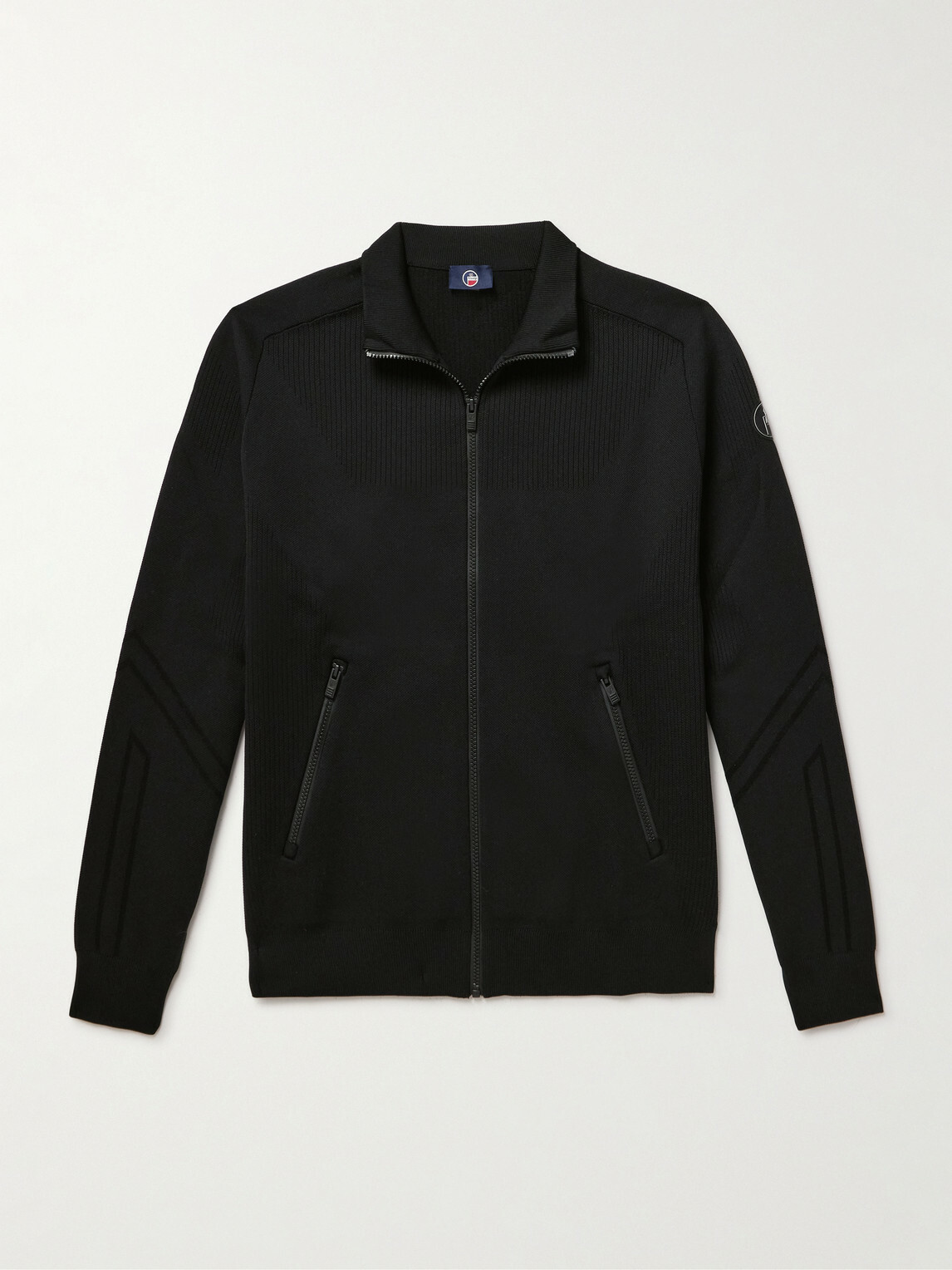 Fusalp - Cyrion Double-Faced Wool-Blend Zip-Up Cardigan - Black