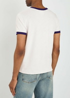 A.P.C. Jules Logo Cotton and Linen-blend T-shirt White