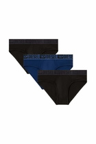 Diesel 3-pack briefs in stretch cotton - Briefs Mens in Multicolor